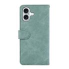 For iPhone 17 ABEEL Color Block Magnetic RFID Leather Phone Case(Cyan-Pink) - 3