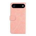For iPhone 17 Air ABEEL Color Block Magnetic RFID Leather Phone Case(Pink-Cyan) - 3