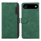 For iPhone 17 Air ABEEL Color Block Magnetic RFID Leather Phone Case(Green-Black) - 1