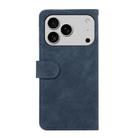 For iPhone 17 Pro ABEEL Color Block Magnetic RFID Leather Phone Case(Blue-Brown) - 3