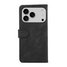 For iPhone 17 Pro Max ABEEL Color Block Magnetic RFID Leather Phone Case(Black-Green) - 3