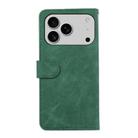 For iPhone 17 Pro Max ABEEL Color Block Magnetic RFID Leather Phone Case(Green-Black) - 3