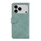 For iPhone 17 Pro Max ABEEL Color Block Magnetic RFID Leather Phone Case(Cyan-Pink) - 3
