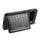 For Google Pixel 10 Pro / 10 Crocodile Texture Card Bag Design Full Coverage Phone Case(Black) - 3