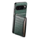 For Google Pixel 10 Pro / 10 Crocodile Texture Card Bag Design Full Coverage Phone Case(Green) - 2