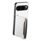 For Google Pixel 10 Pro / 10 Crocodile Texture Card Bag Design Full Coverage Phone Case(White) - 2