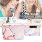 For Sony Xperia 10 IV Marble Pattern IMD Card Slot Phone Case(Rose Gold) - 5