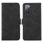 For Samsung Galaxy S20 FE ABEEL Frosted Magnetic RFID Leather Phone Case(Black) - 1