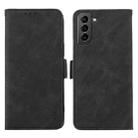 For Samsung Galaxy S21 5G ABEEL Frosted Magnetic RFID Leather Phone Case(Black) - 1