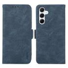 For Samsung Galaxy S23 FE 5G ABEEL Frosted Magnetic RFID Leather Phone Case(Blue) - 1