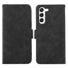For Samsung Galaxy S23+ 5G ABEEL Frosted Magnetic RFID Leather Phone Case(Black) - 1