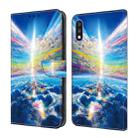 For LG K22/K22 + Crystal Painted Leather Phone case(Colorful Sky) - 1