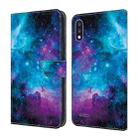 For LG K22/K22 + Crystal Painted Leather Phone case(Starry Sky) - 1