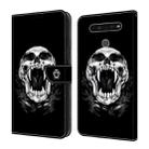 For LG K51 Crystal Painted Leather Phone case(Skull) - 1