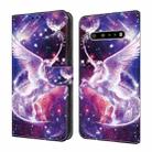 For LG V60 ThinQ 5G Crystal Painted Leather Phone case(Unicorn) - 1