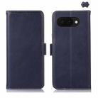 For Google Pixel 9a Crazy Horse Top Layer Cowhide Leather Phone Case(Blue) - 1