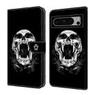 For Google Pixel 6a Crystal Painted Leather Phone case(Skull) - 1