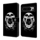 For Google Pixel 7 5G Crystal Painted Leather Phone case(Skull) - 1