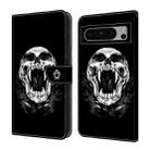 For Google Pixel 7 Pro 5G Crystal Painted Leather Phone case(Skull) - 1