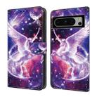 For Google Pixel 8 Crystal Painted Leather Phone case(Unicorn) - 1