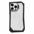 For iPhone 15 Pro Max Creative Irregular Frame Shockproof Phone Case(Black) - 1