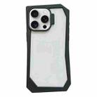 For iPhone 15 Pro Creative Irregular Frame Shockproof Phone Case(Black) - 1