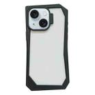 For iPhone 15 Creative Irregular Frame Shockproof Phone Case(Black) - 1