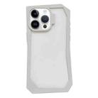 For iPhone 14 Pro Creative Irregular Frame Shockproof Phone Case(White) - 1