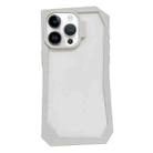 For iPhone 13 Pro Creative Irregular Frame Shockproof Phone Case(White) - 1