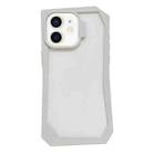 For iPhone 12 Creative Irregular Frame Shockproof Phone Case(White) - 1