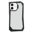 For iPhone 12 Creative Irregular Frame Shockproof Phone Case(Black) - 1