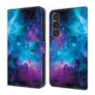 For Sony Xperia 1 IV Crystal Painted Leather Phone case(Starry Sky) - 1