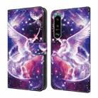 For Sony Xperia 5 IV Crystal Painted Leather Phone case(Unicorn) - 1