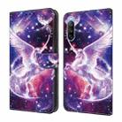 For Sony Xperia 10 III Crystal Painted Leather Phone case(Unicorn) - 1