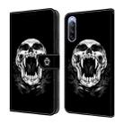 For Sony Xperia 10 III Crystal Painted Leather Phone case(Skull) - 1