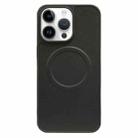 For iPhone 14 Pro 2 in 1 MagSafe Magnetic Silicone Leather Phone Case(Black) - 1