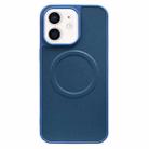 For iPhone 11 2 in 1 MagSafe Magnetic Silicone Leather Phone Case(Blue) - 1