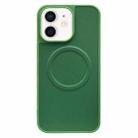 For iPhone 11 2 in 1 MagSafe Magnetic Silicone Leather Phone Case(Green) - 1