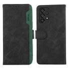 For Samsung Galaxy A23 5G / 4G ABEEL Color Block Magnetic RFID Leather Phone Case(Black-Green) - 1