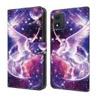 For Motorola Moto E13 Crystal Painted Leather Phone case(Unicorn) - 1