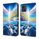 For Motorola Moto E13 Crystal Painted Leather Phone case(Colorful Sky) - 1