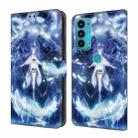 For Motorola Moto E20/E30/E40 Crystal Painted Leather Phone case(Magic Fairy) - 1