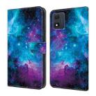 For Motorola Moto E22/E22i Crystal Painted Leather Phone case(Starry Sky) - 1