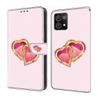 For Motorola Moto G Power 2023 Crystal Painted Leather Phone case(Love Peach) - 1