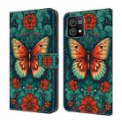 For Motorola Moto G Power 2023 Crystal Painted Leather Phone case(Flower Butterfly) - 1