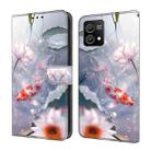 For Motorola Moto G Power 2023 Crystal Painted Leather Phone case(Koi) - 1