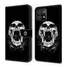 For Motorola Moto G Power 2023 Crystal Painted Leather Phone case(Skull) - 1