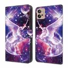 For Motorola Moto G10/G20/G30 Crystal Painted Leather Phone case(Unicorn) - 1