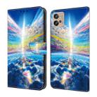 For Motorola Moto G10/G20/G30 Crystal Painted Leather Phone case(Colorful Sky) - 1