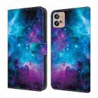 For Motorola Moto G10/G20/G30 Crystal Painted Leather Phone case(Starry Sky) - 1